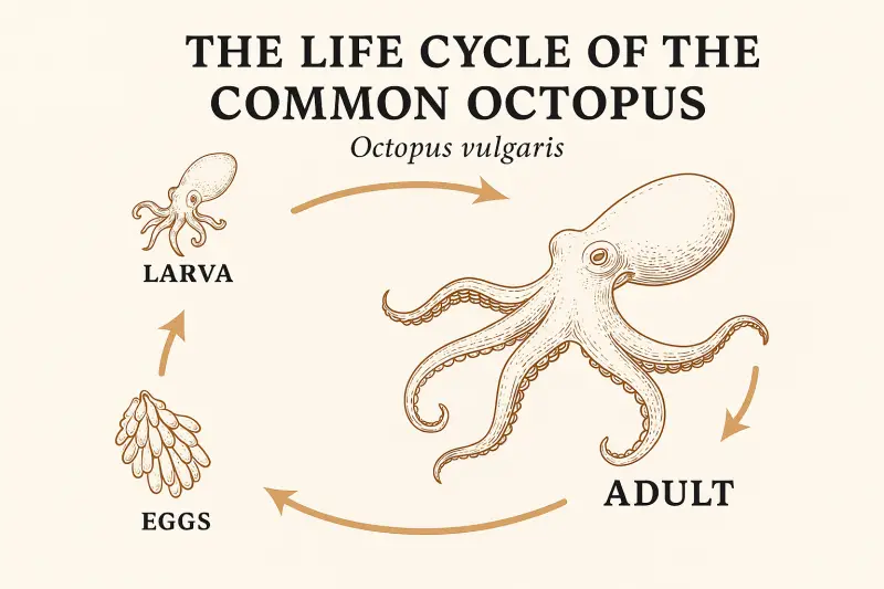 The Life Cycle of the Common Octopus